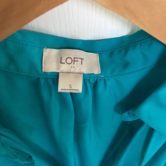 [LOFT] Teal Top - Picture 3 of 3